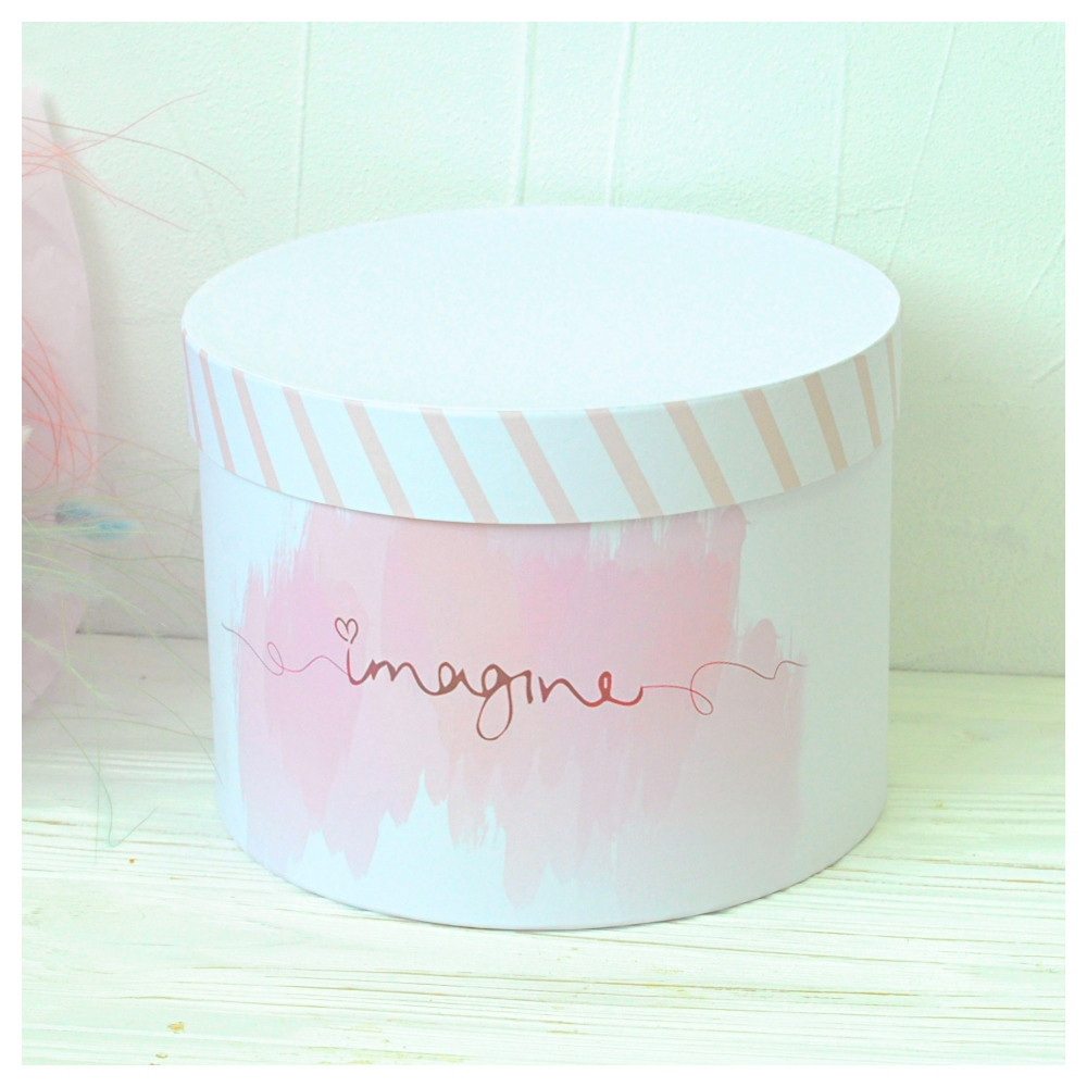 Шляпная коробка "Imagine" d16 h15