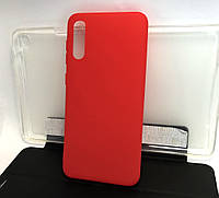 Чехол накладка для Samsung A50, A505 бампер противоударный SMTT красный