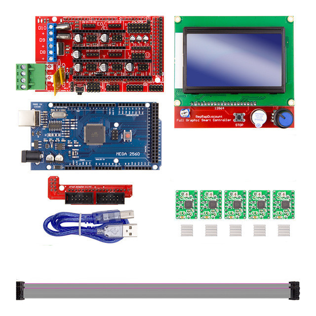 Набір для 3д принтера CNC станка 3D Printter Kit for Arduino RAMPS 1.4 Arduino Mega 2560 R3 New