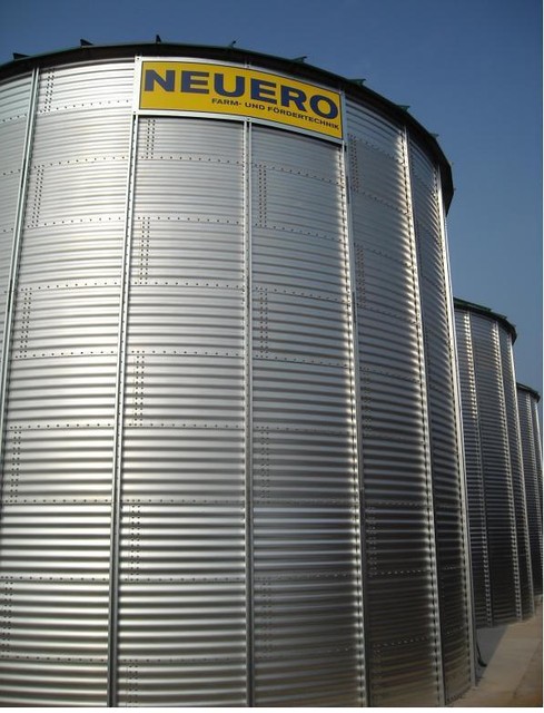 Металеві силоси з плоским дном для зберігання зерна, фото 1