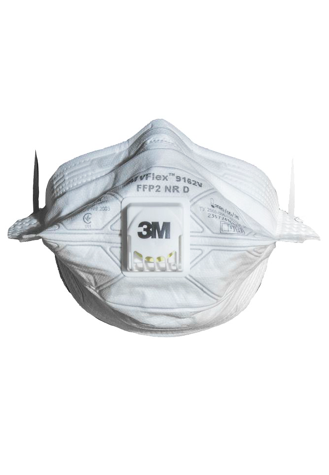 Респіратор маска 3MTM 9162 V VFlex FFP2 з клапаном видиху