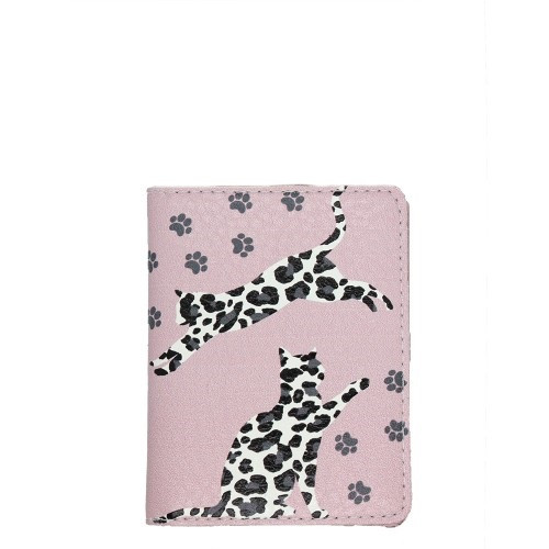 Обкладинка ID паспорт Леопардові коти оригінальний подарунок прикольний, фото 1