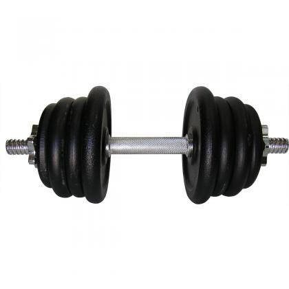 Гантель металева розбірна з покриттям розбірна гантель для силових тренувань Newt Home 25,5 кг, фото 2