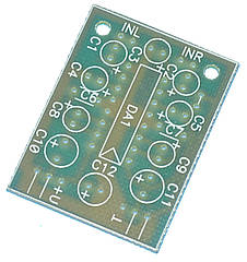 Друкована плата - УНЧ 2х2,3Вт(1x4,7Вт) №012 (КА2206)