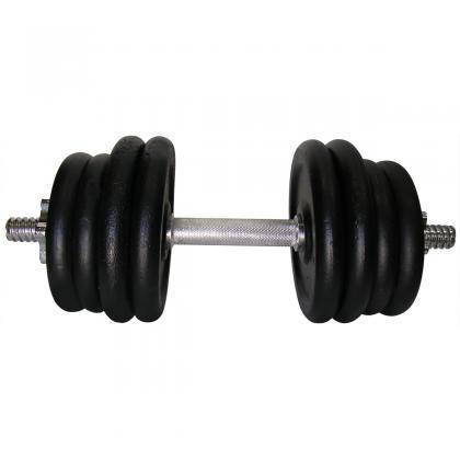 Гантель металева розбірна з покриттям розбірна гантель для силових тренувань Newt Home 21,5 кг, фото 3