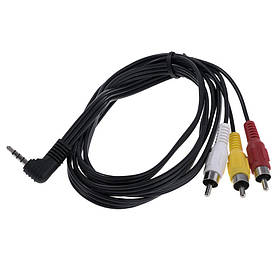 Мережевий кабель тюльпан 3,5 jack (AUX) - 3шт