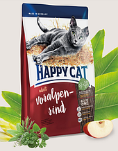 Сухий корм для кішок HAPPY CAT (Хеппі Кет) Adult Voralpen-Rind з яловичиною, 4 кг