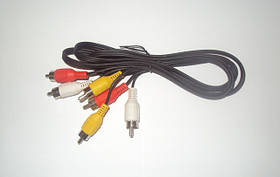 Мережевий кабель тюльпан 3шт - 3шт