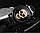 Skmei 9178 skull чорні із золотом чоловічий годинник, фото 2