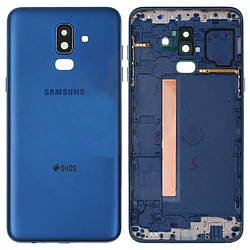 Задня панель корпусу (кришка акумулятора) для Samsung Galaxy J8 (2018) J810 Синій