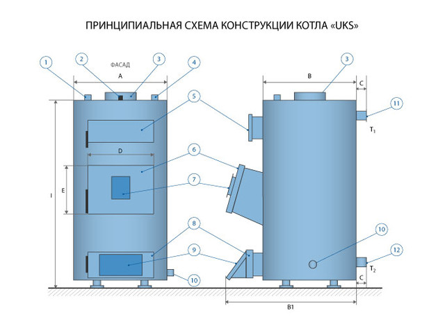 Схема котла Вихлач УКС