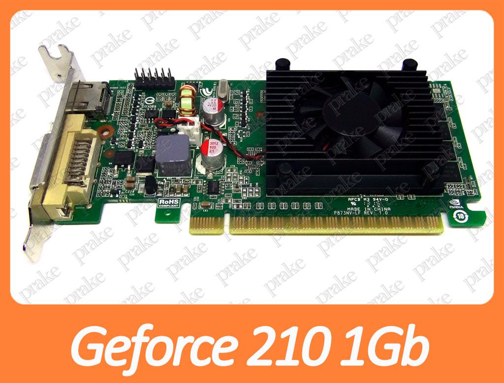 Відеокарта EVGA Geforce 210 1Gb PCI-Ex DDR3 64bit (DVI + HDMI) низькопрофільна