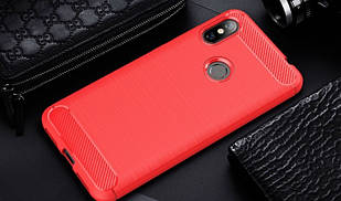 Чохол Carbon для Xiaomi Redmi Note 6 Pro ( червоний )