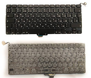 Клавіатура для ноутбука Apple MacBook Pro A1278 big enter RU чорна нова