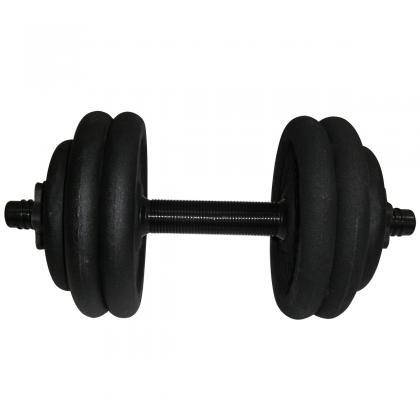 Гантель металева розбірна з покриттям розбірна гантель для тренувань гантель для фітнесу Newt 14,5 кг, фото 2