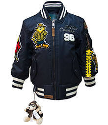 Дитяча льотна куртка Top Gun kid's MA-1 Champs Bomber with hoodie TGK1737 (Navy)