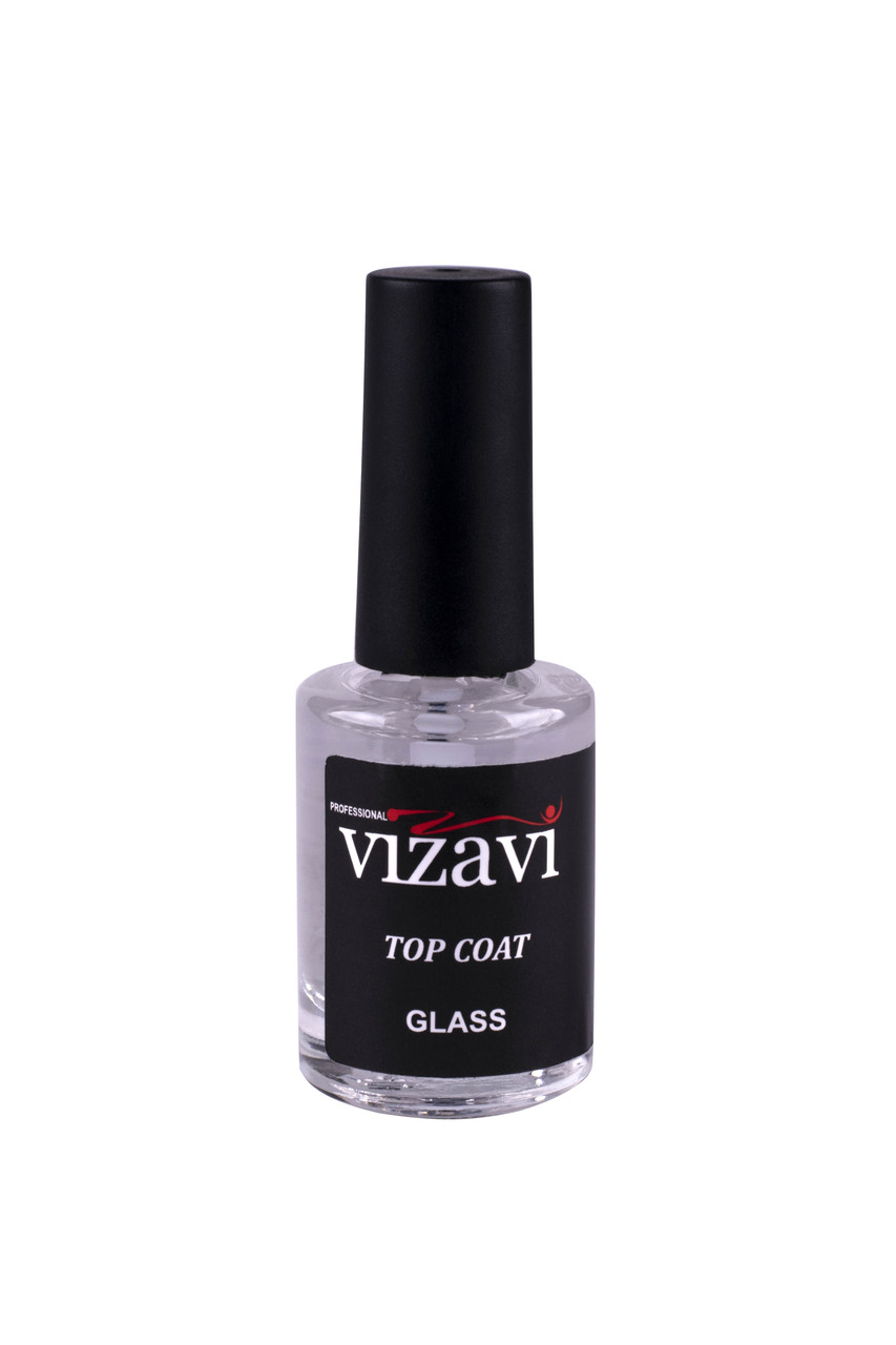 Vizavi,top coat glass, (верхнє покриття для лаку, швидковисихне) 12 мл.