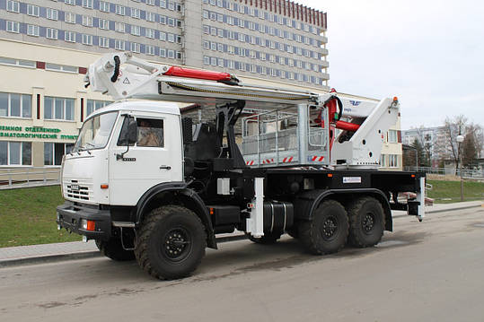 Підйомник мобільний стріловий ПМС-3522 (автовишка), фото 2
