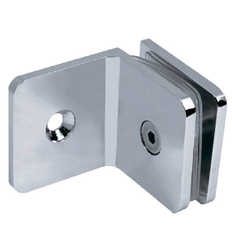 Тримачі для кріплення скла HDL-722 СТЕНА-СТЕКЛО 90 ГРАДУСІВ (неіржавка сталь), фото 1