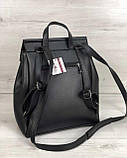 Молодіжний сумка-рюкзак WeLassie 45104, чорний, фото 3