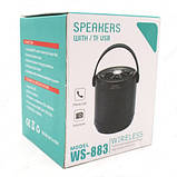Портативна Bluetooth колонка SPS WS-883, червона, фото 3