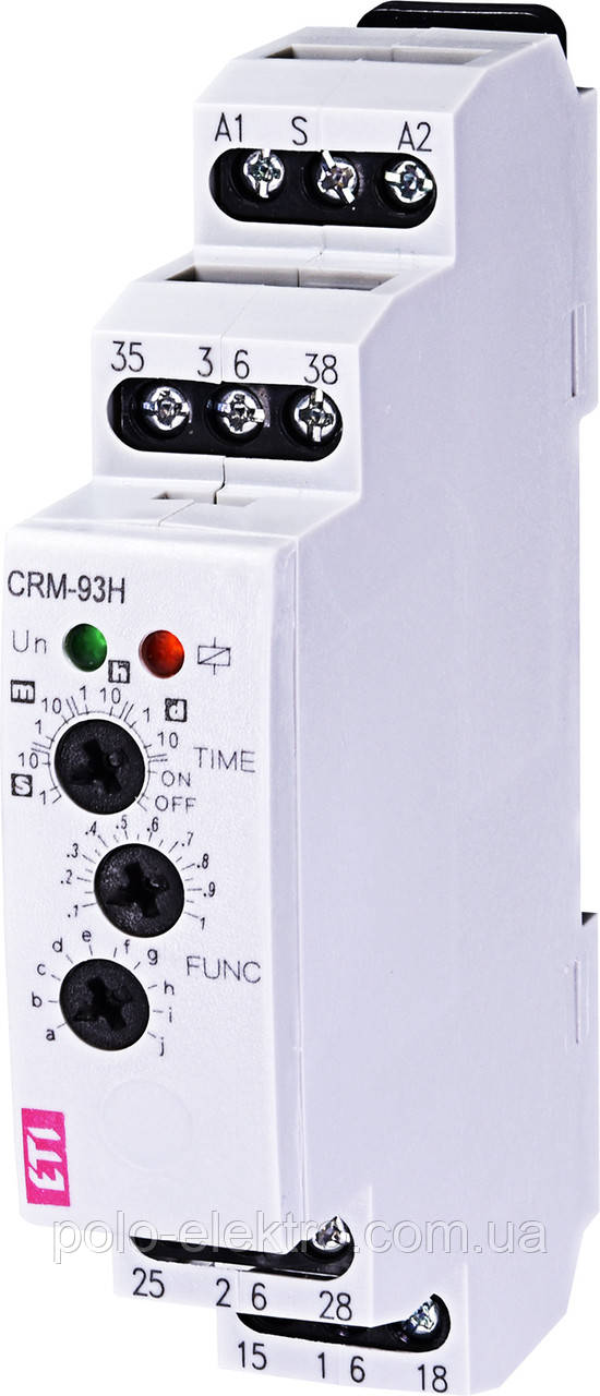 Многофукциональное реле часу CRM-93 H UNI 12-240V AC/DC (3x8A_AC1) ETI