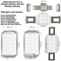 Пяльце набор Brother 5in1 (PRH60, PRH100, PRH180, PRH300, PRF300)