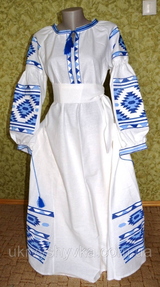 Довге плаття в стилі бохо "Чари" молочне, фото 1