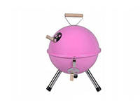 Садовий гриль YG00263 EAE Квадратне, Деревне вугілля, дрова, 360, рожевий