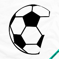 Декор на куртки мяч футбольный [Свой размер и материалы в ассортименте] Средний, 12