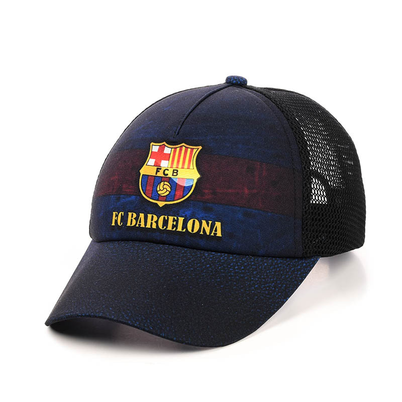 Бейсболка "BC Barcelona" з чорною сіткою