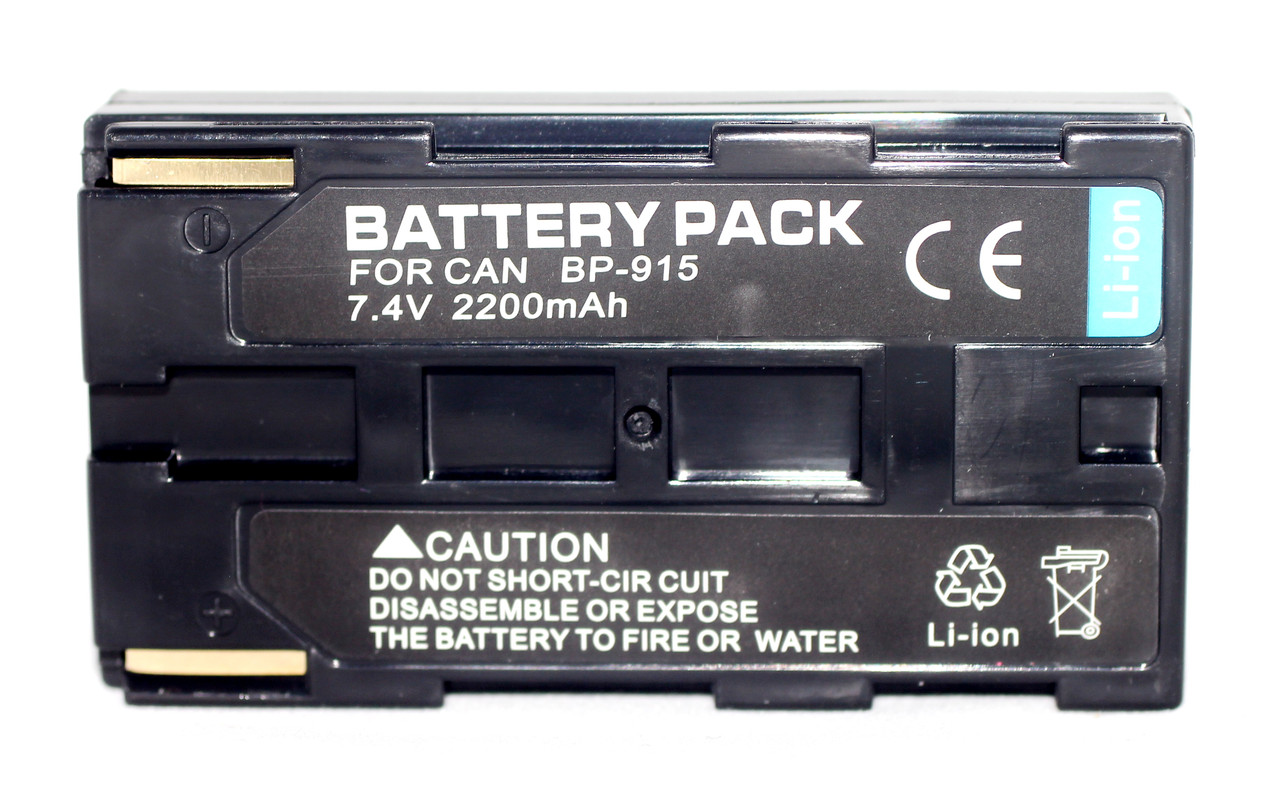 Аккумулятор для камер CANON - BP-915 - 2200 ma (аналог BP-911 BP-911K BP-914 BP-915 BP-924 BP-927 BP-930)