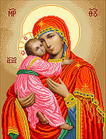 Вишивка бісером "  Богородиця Володимирівська"  (Солес)