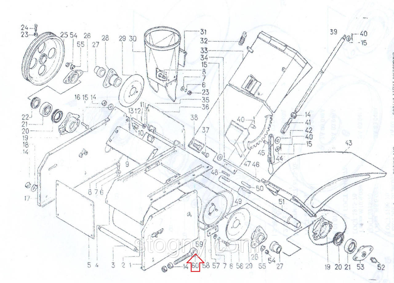 Болт натяжний (тример) ЗА 03.130