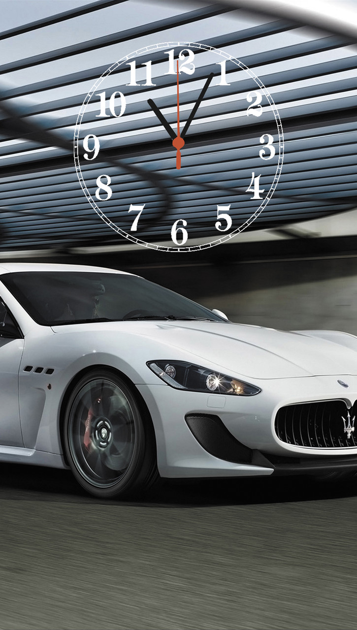 Годинники настінні скляні "Maserati"