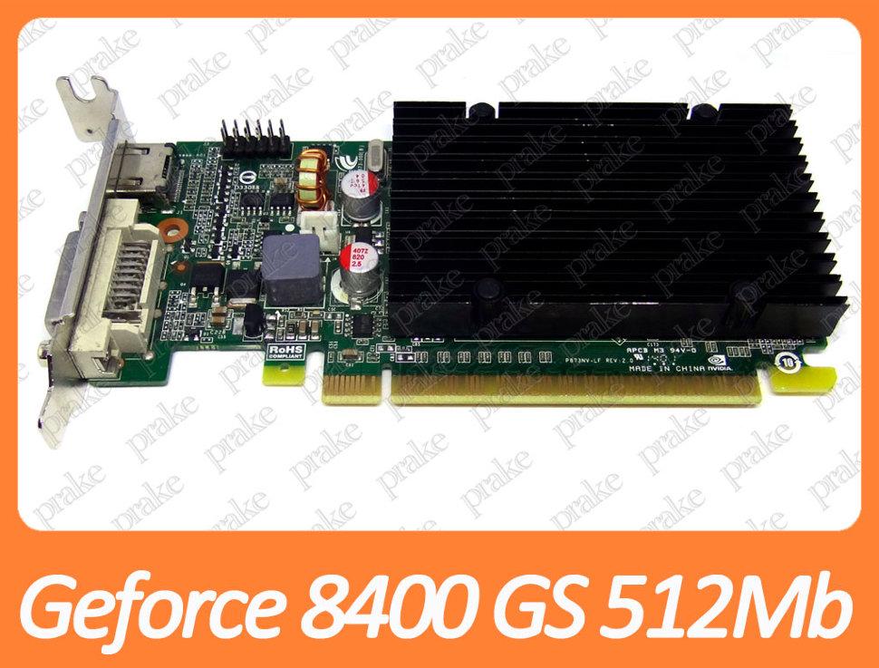 Відеокарта EVGA Geforce 8400 GS 512Mb PCI-Ex DDR3 64bit (DVI + HDMI) низькопрофільна