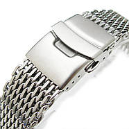 19mm, 20mm Ploprof 316 Reform Stainless Steel SHARK Mesh Watch Band Diver Strap P, фото 3