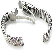 19mm, 20mm Ploprof 316 Reform Stainless Steel SHARK Mesh Watch Band Diver Strap P, фото 5