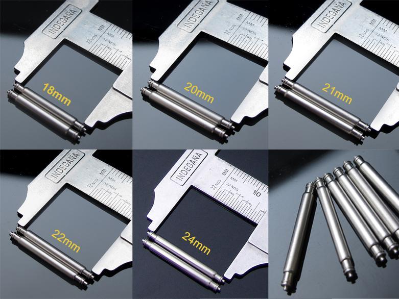 3 pairs Heavy Duty Double Shoulder Spring Bar Dia. 2.0 mm (18, 20, 21, 22 or 24 mm), фото 1