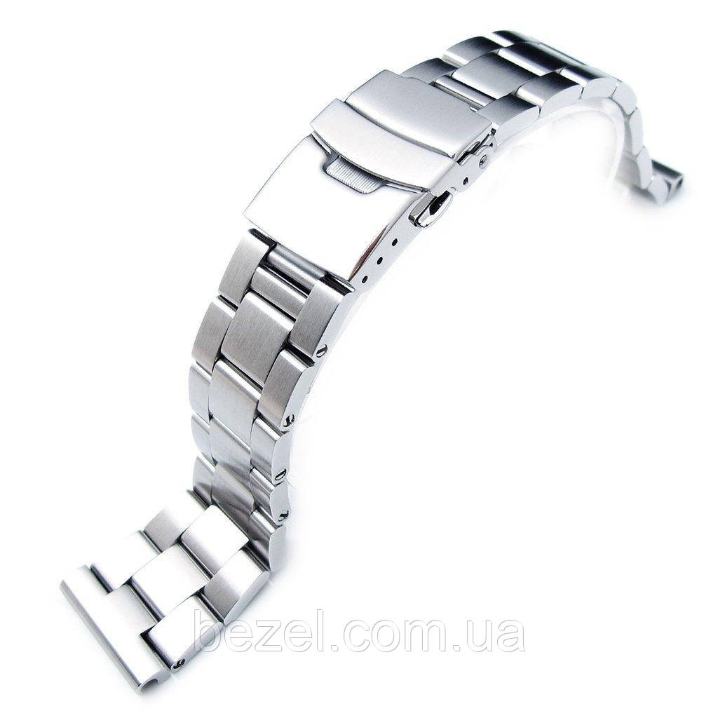 19mm, 20mm, 21mm SOLID 316L Stainless Steel Super Oyster Straight End Watch Band