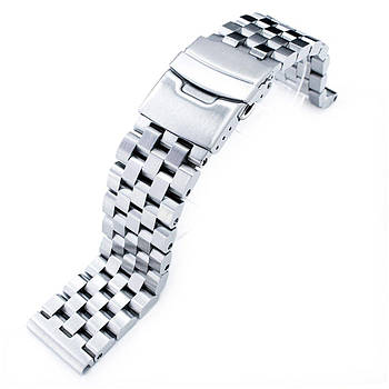 SUPER Engineer Type II Solid Stainless Steel Straight End Watch Band-Push Button