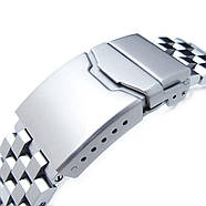 19mm, 20mm, 21mm, 22mm or 23mm Super Engineer II Solid SS Straight End Watch Band, Brushed, Button Chamfer, фото 2