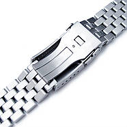19mm, 20mm, 21mm, 22mm or 23mm Super Engineer II Solid SS Straight End Watch Band, Brushed, Button Chamfer, фото 4
