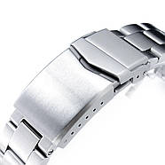 22mm Super 3D Oyster watch band for SEIKO Diver SKX007/009/011, Brushed, V-Clasp Button Double Lock, фото 4