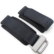 20mm, 22mm, 23mm, 24mm MiLTAT Honeycomb Black Nylon Velcro Fastener Watch Strap Sandblasted Buckle, фото 2