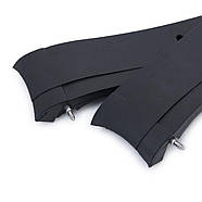 22mm Crafter Blue - Black Rubber Curved Lug Watch Strap for Tudor Black Bay M79230, фото 5