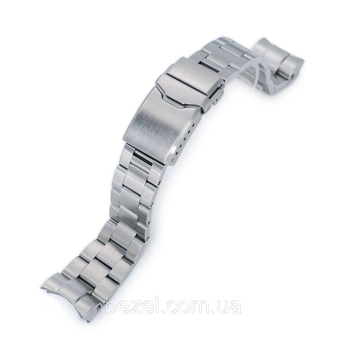 22mm Super 3D Oyster 316L Stainless Steel Watch Bracelet for Tudor Black Bay, Button Chamfer Clasp Brushed