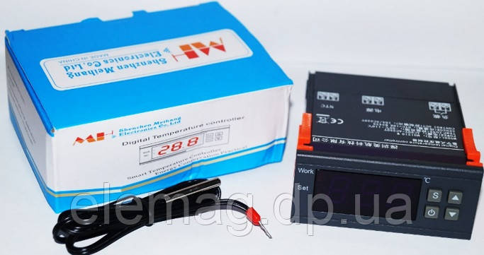 Терморегулятор MH1210W 0.1°С з термодатчиком 5 метрів, фото 1