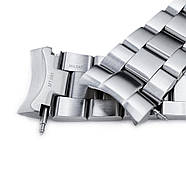 22mm Super Oyster 316L Stainless Steel Watch Band for Orient Mako II & Ray II, Submariner Clasp, фото 6