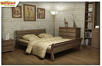 Ліжко двоспальне з натурального дерева Верона, дерев'яне ліжко двоспальне для спальні